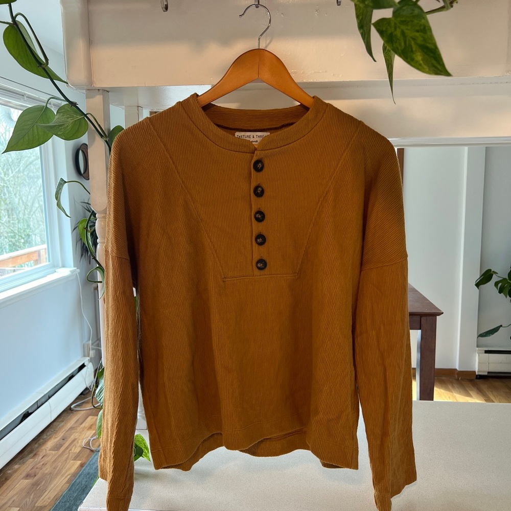 Women’s Brown Button-Up Shirt